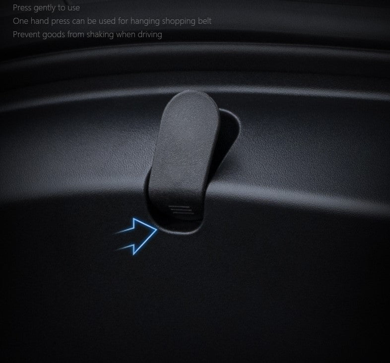 Front storage hook for Tesla MODEL 3