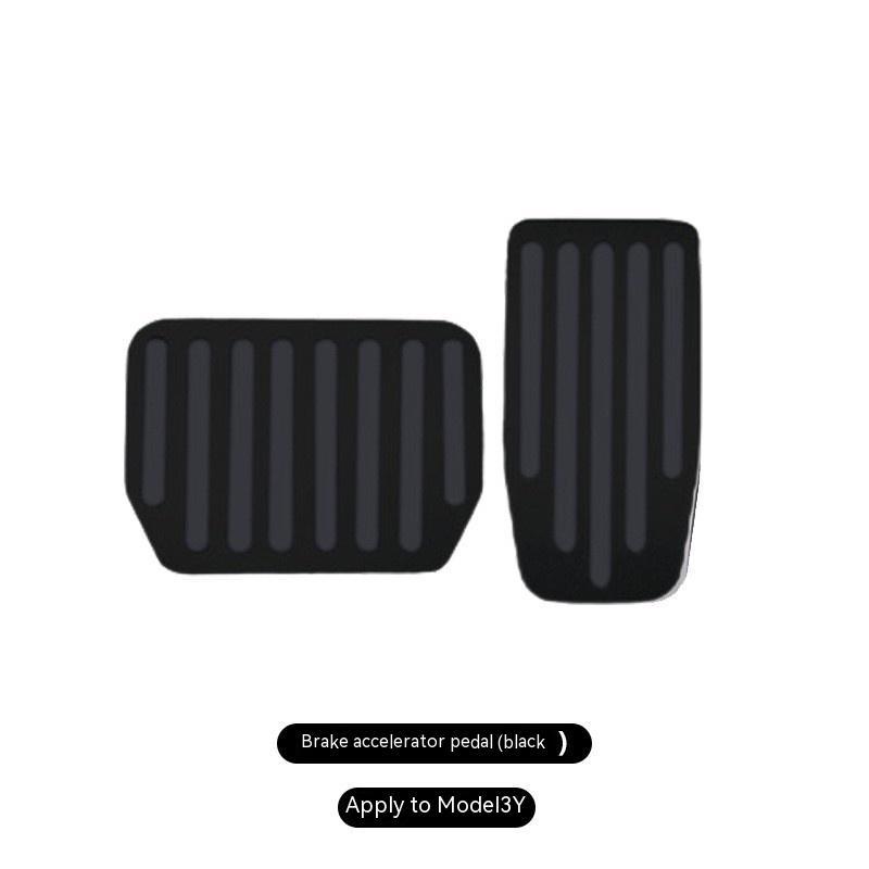 Applicable To Tesla Mode3 Brake Accelerator Pedal Y Aluminum Alloy Pedal Stainless Steel Rest Modification